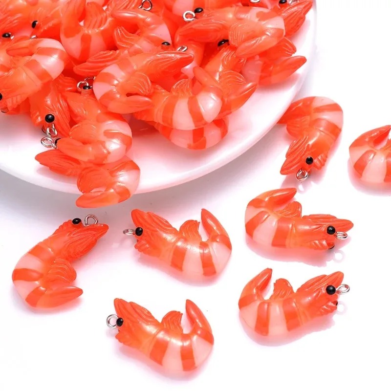 Resin Craft Projects - 10Pcs Acrylic Resin Cartoon Seafood Charms