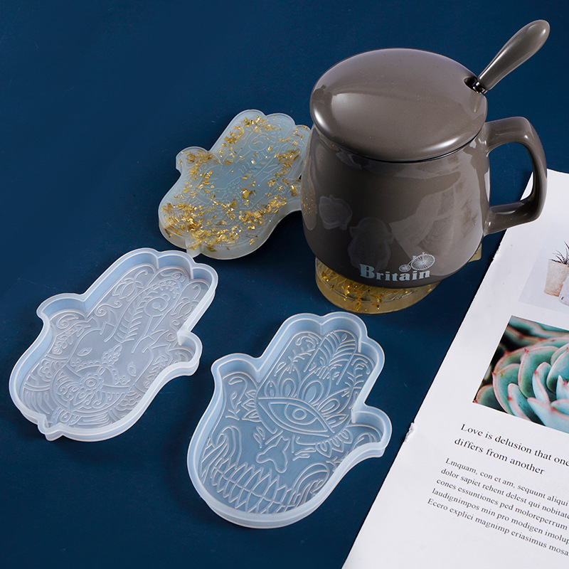Silicone Mold Tray - 1 Pcs DIY Coaster Hand of
