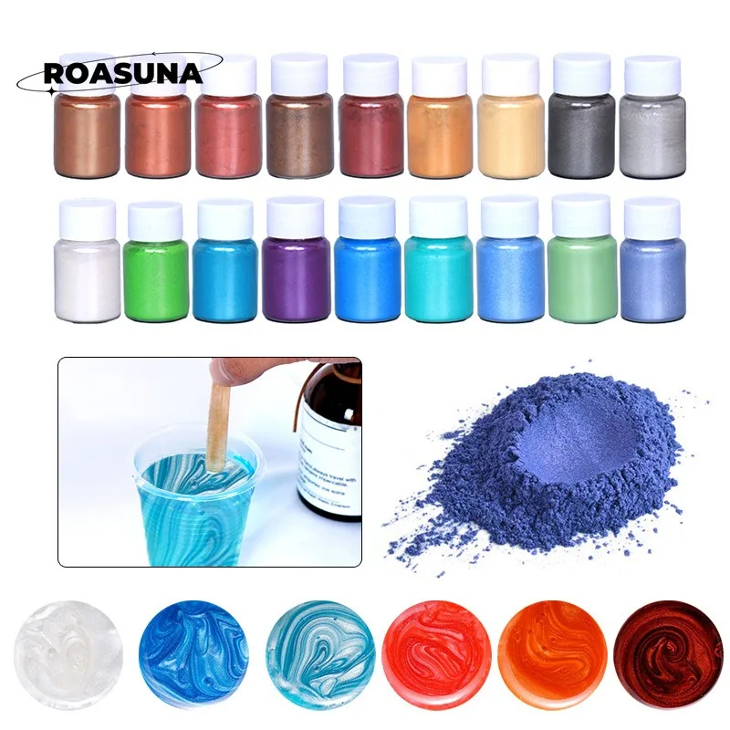 Resin Pigment Set - 24 Colors Mica Pearl Powder for