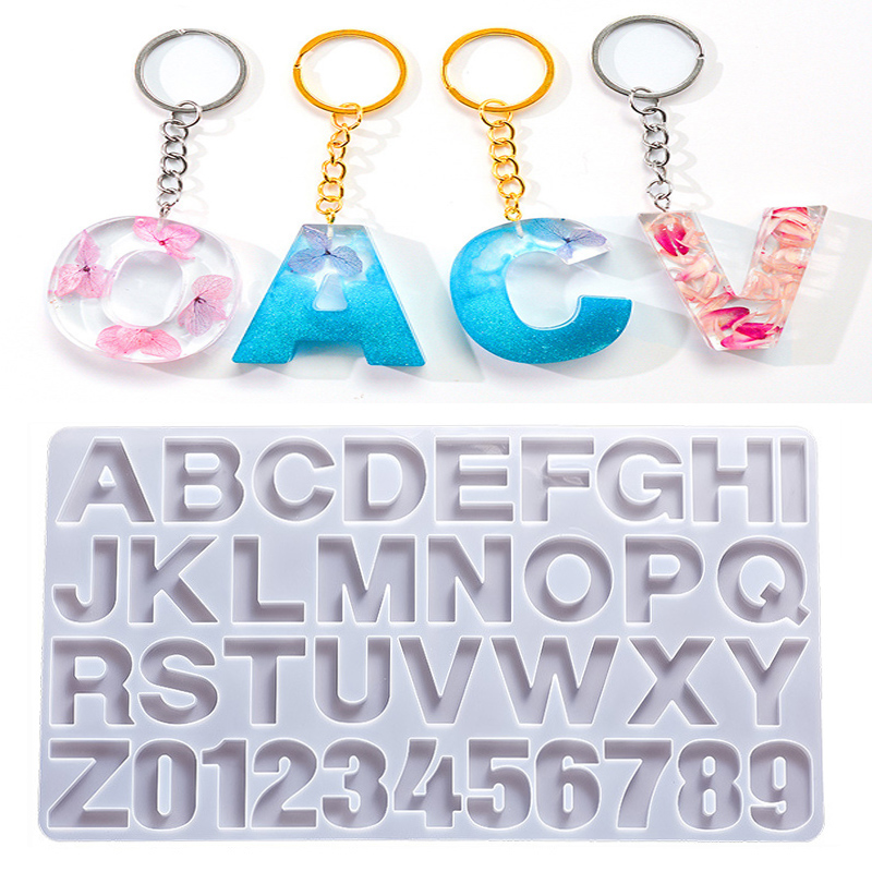 Serving Tray Mold - Alphabet Epoxy Resin Silicone Mold DIY