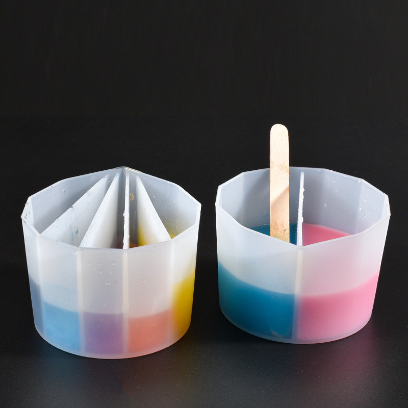 Mixing Cup Silicone - Split Cups for Paint Pouring, 3-Pack