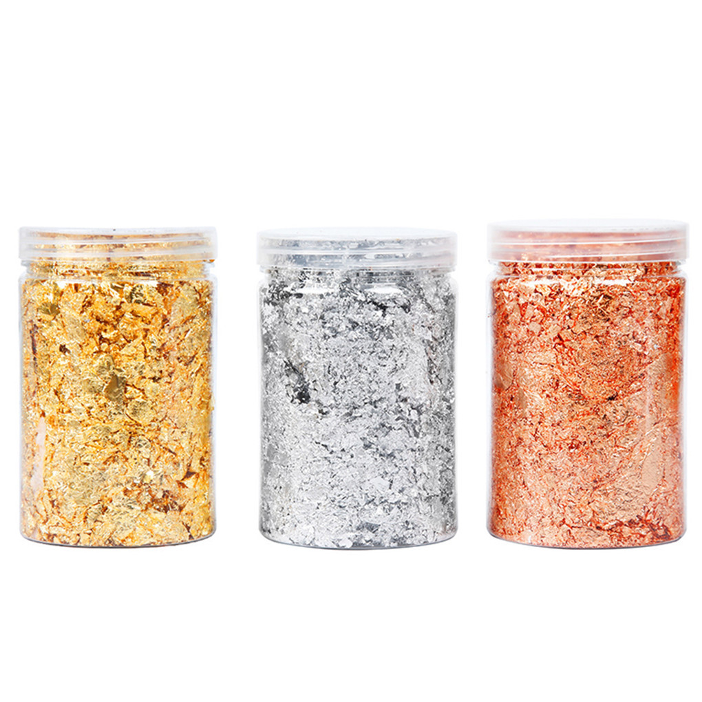Gold Foil Flakes - Shiny Genuine Gold Leaf Schabin Flakes