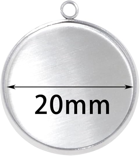 20 Pieces Stainless Steel Roun - Crafting Resin 评论和价格