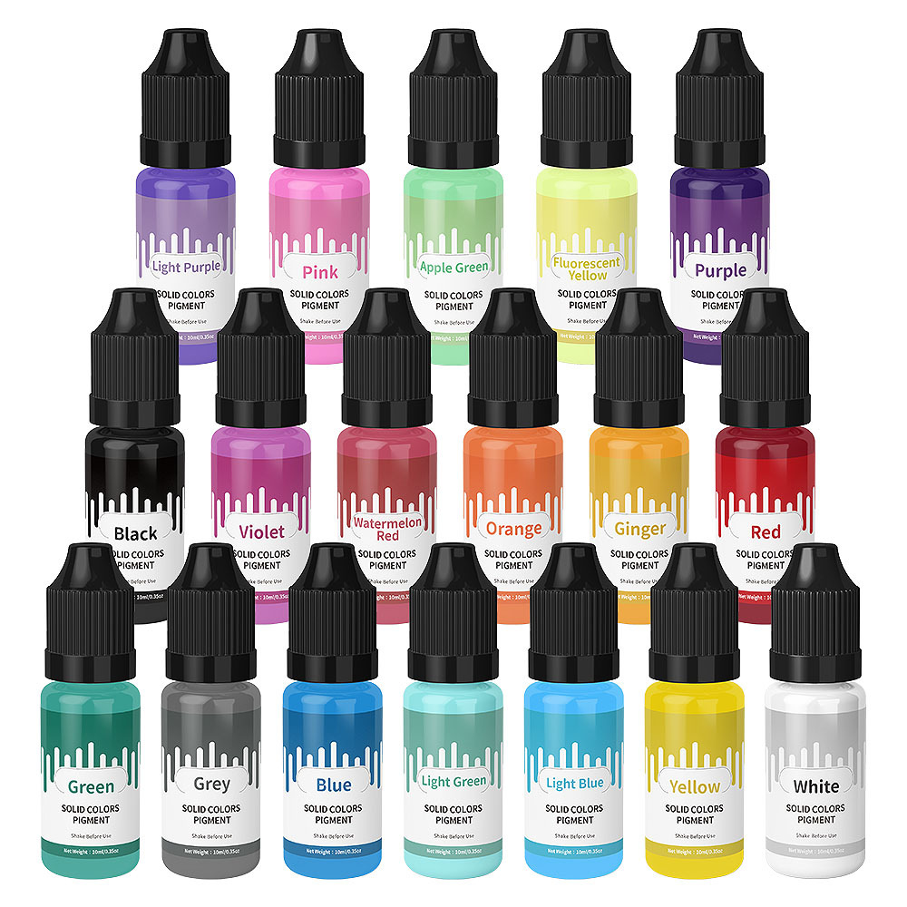 18Colors 10ml Macaron Solid Pa - Resin Pigment Set 评论和价格