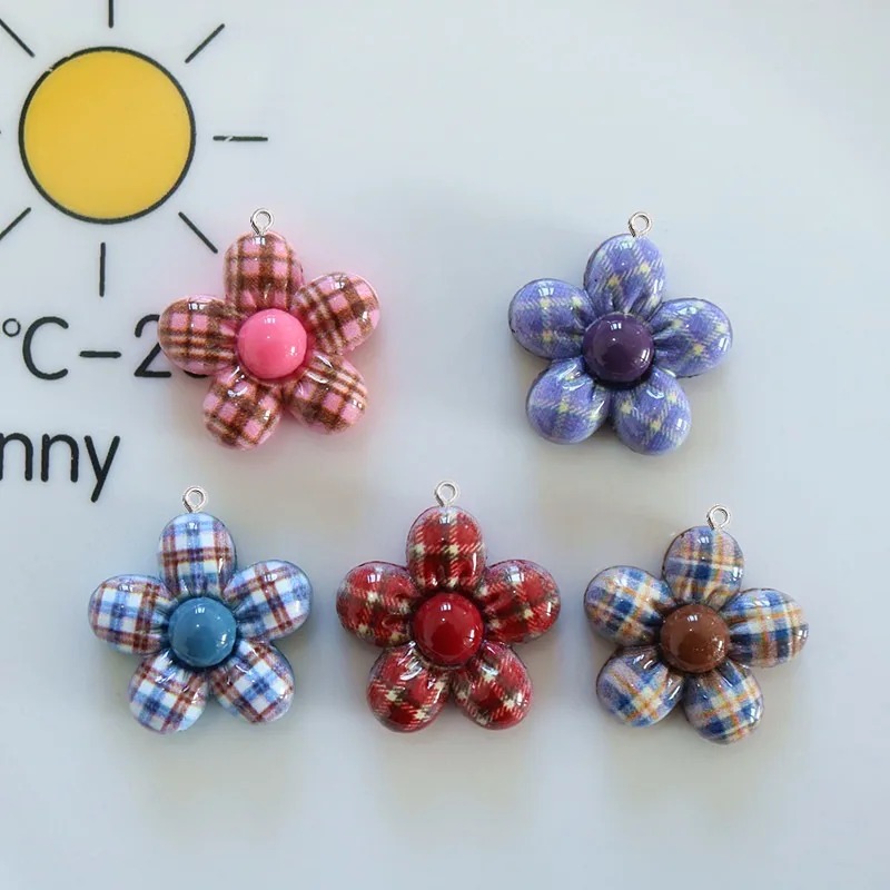 10Pcs Sweet Flower Planar Resi - Resin Craft Material 评论和价格