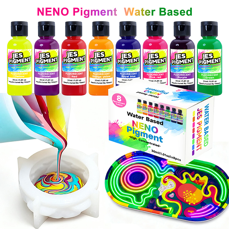 8colors/set fluorescent pigmen - Resin Pigment Set 评论和价格