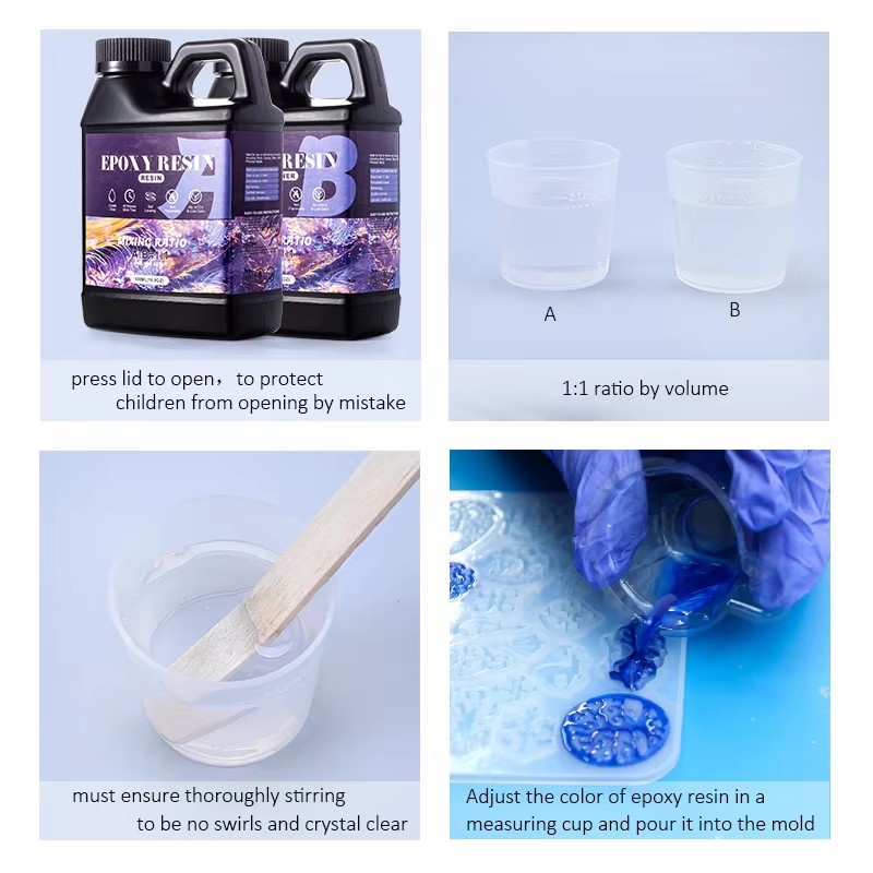 Easy Mix 1:1 Epoxy Resin Kit C - Mixing Cup Silicone 评论和价格
