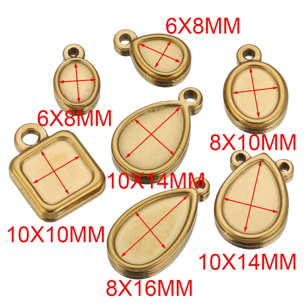 5pcs Stainless Steel Square Dr - Resin Craft Supplies 评论和价格