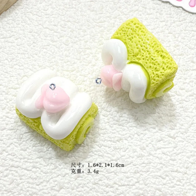 10Pcs Mini Simulated Cute Cake - Resin Craft Material 评论和价格