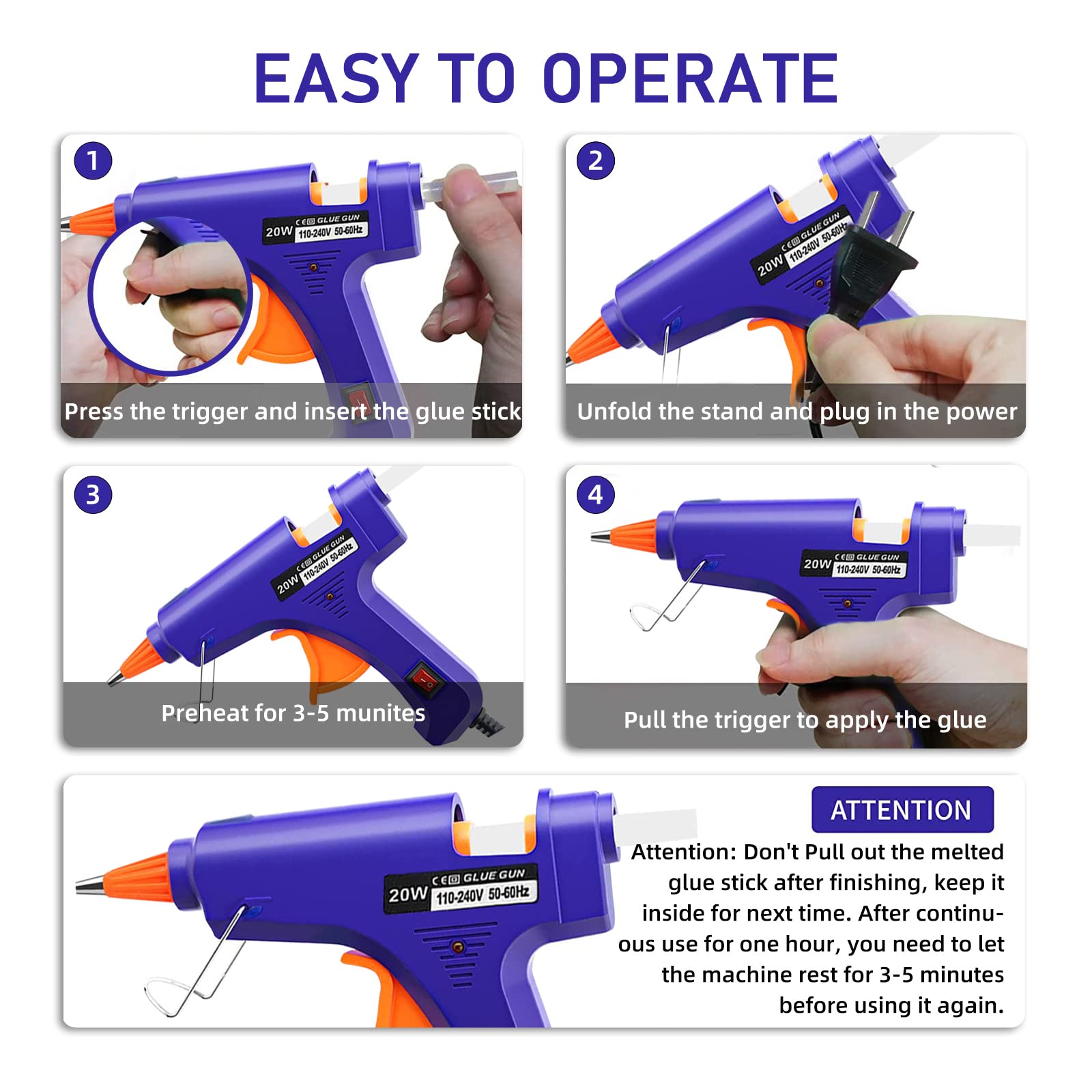 20W Hot Melt Glue Gun Househol - Heat Gun Small 评论和价格