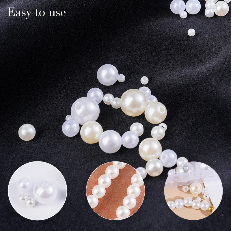 800pcs Artificial Faux Pearl R - Crafting Resin 评论和价格