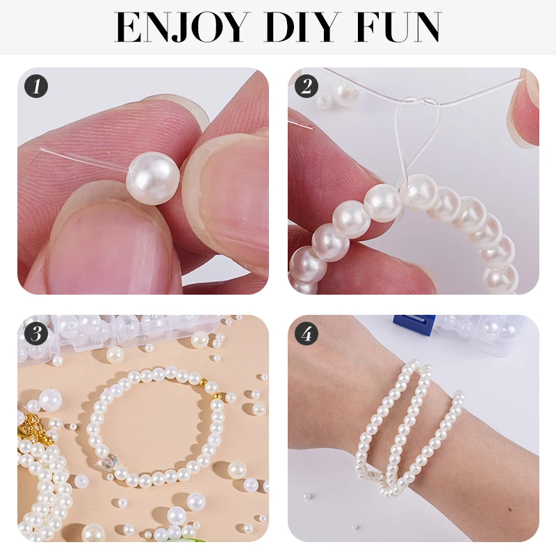 800pcs Artificial Faux Pearl R - Crafting Resin 评论和价格