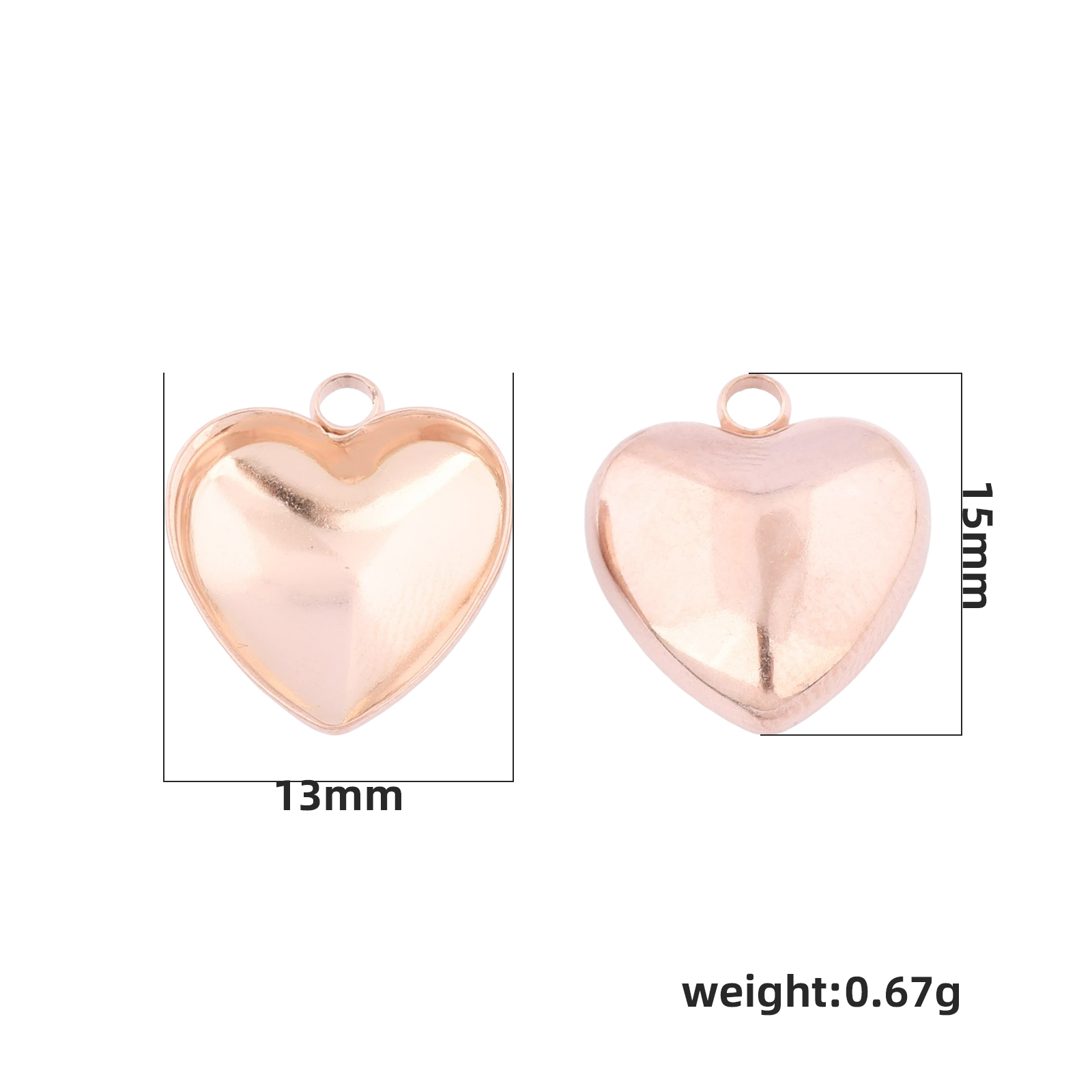 20pcs Stainless Steel 12mm Hea - Bezels Set Pendant 评论和价格