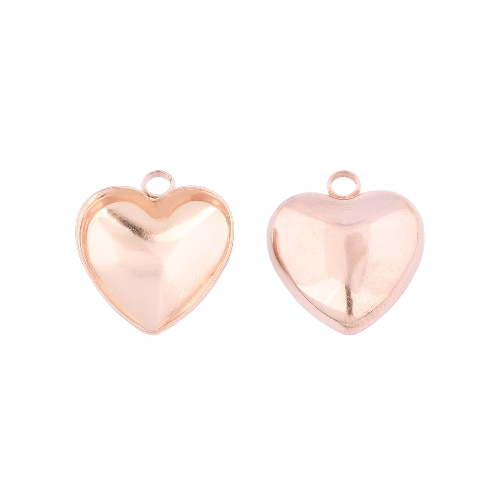 20pcs Stainless Steel 12mm Hea - Bezels Set Pendant 评论和价格