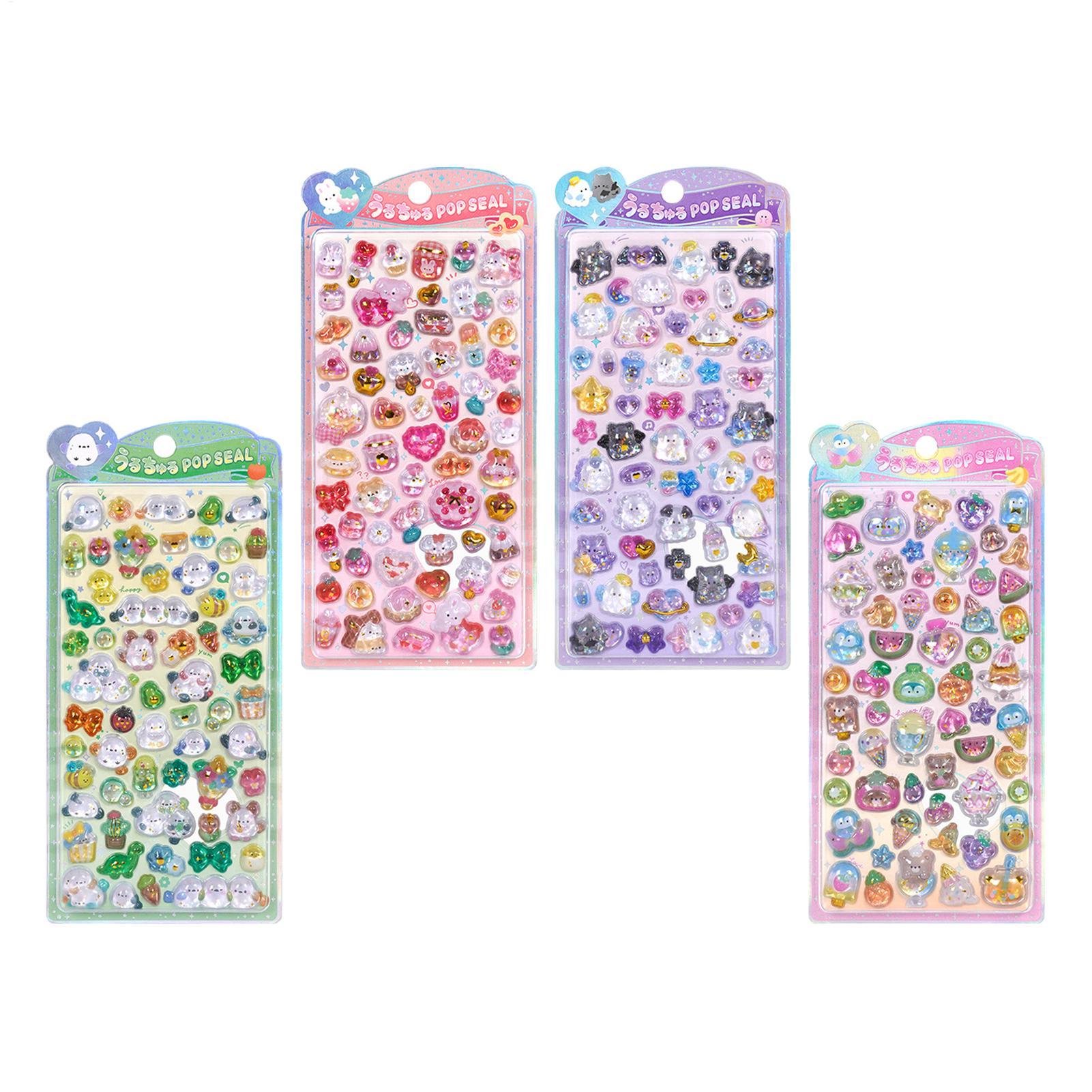 Cute Sticker Pack 3D Glitter S - Resin Glitter Pack 评论和价格