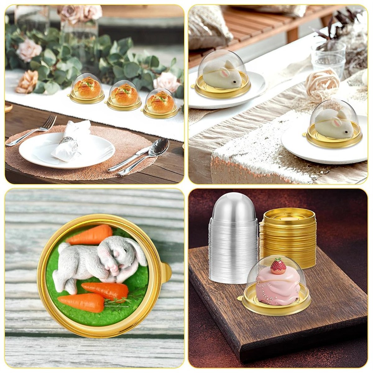 New Charcuterie Domes with Lid - Dome Mold Clear 评论和价格