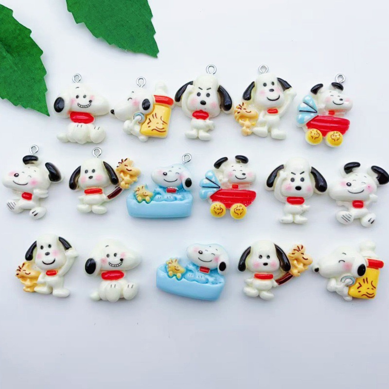 12pcs resin cartoon dog pendan - Resin Craft Projects 评论和价格