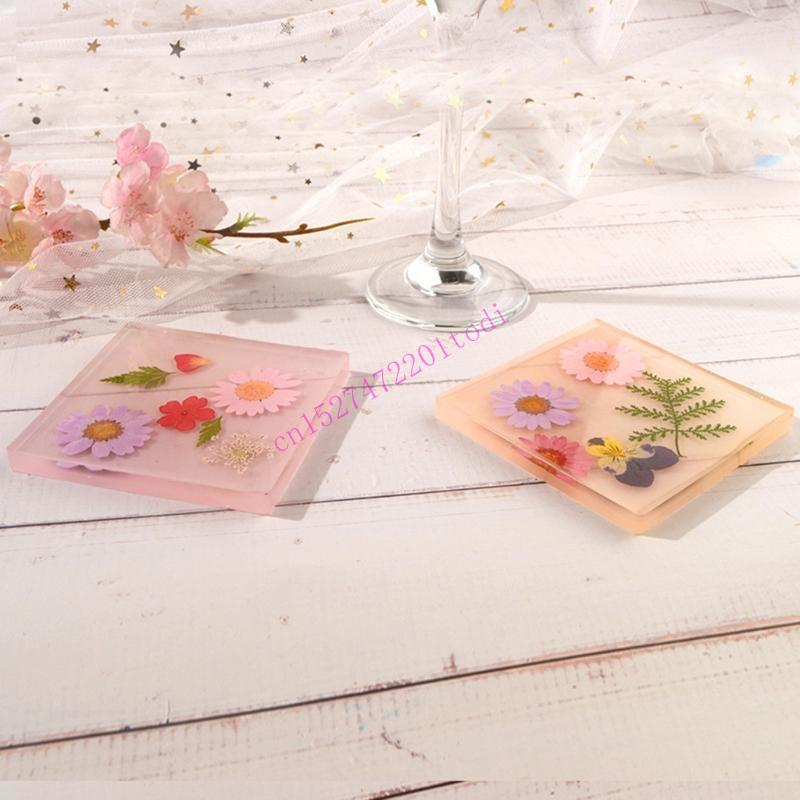 2Pcs Round Square Resin Mold G - Geode Mold Silicone 评论和价格