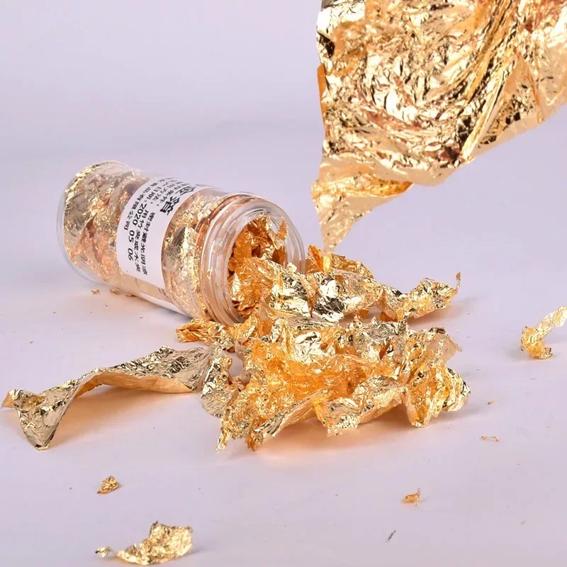 2g/1g Metallic Foil Flakes Gol - Gold Foil Flakes 评论和价格