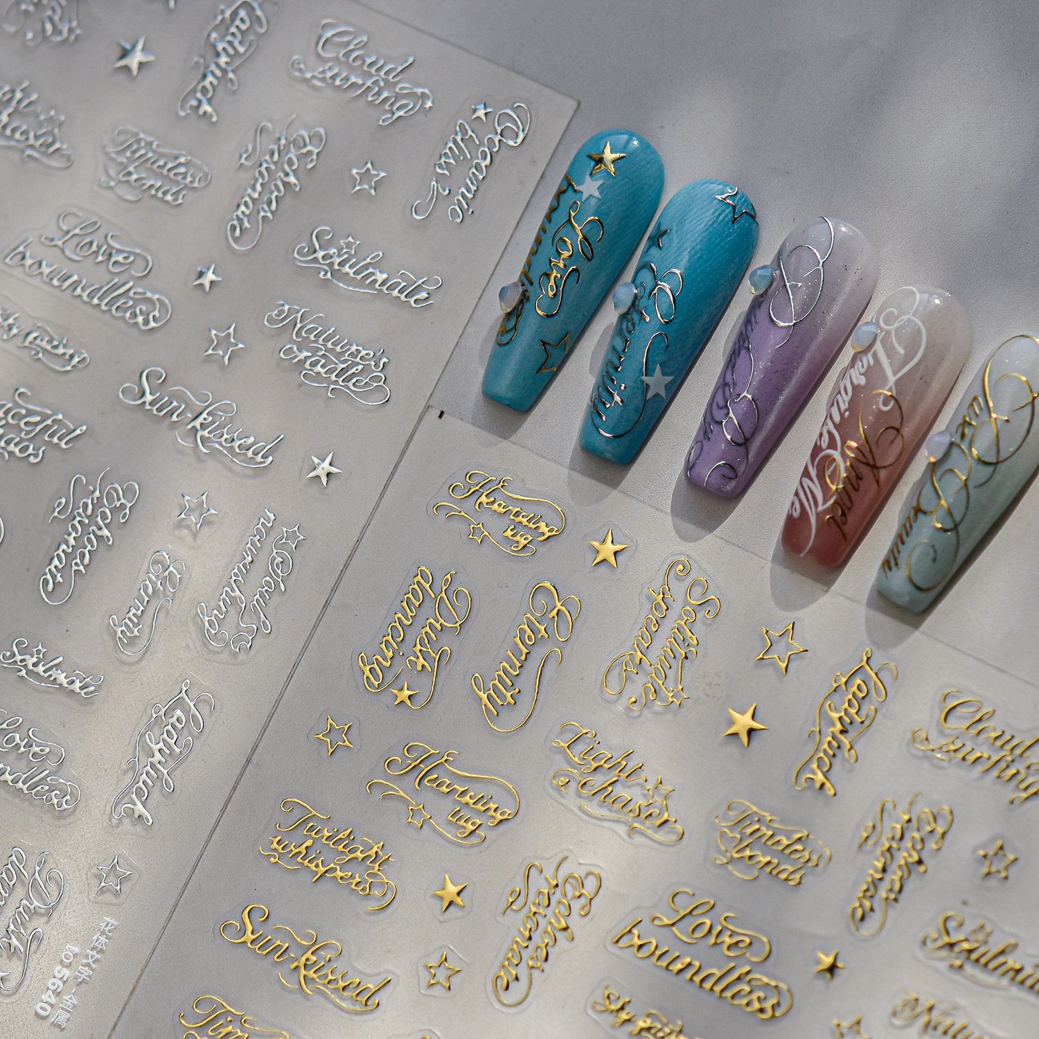 1pcs 5D Gold Foil Nail Art Sti - Gold Foil Flakes 评论和价格