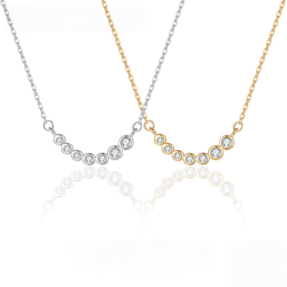 MOVESKI Bezel Set Round Moissa - Bezels Set Pendant 评论和价格