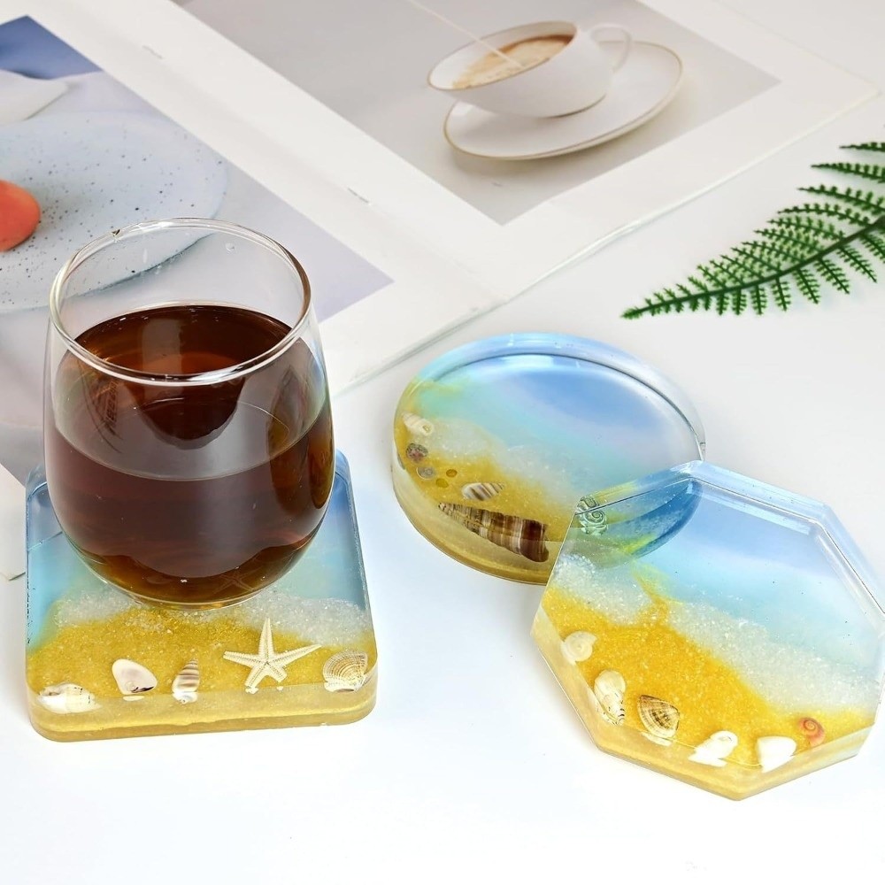 Easy To Use Creative Coasters  - Resin Craft For Beginners 评论和价格