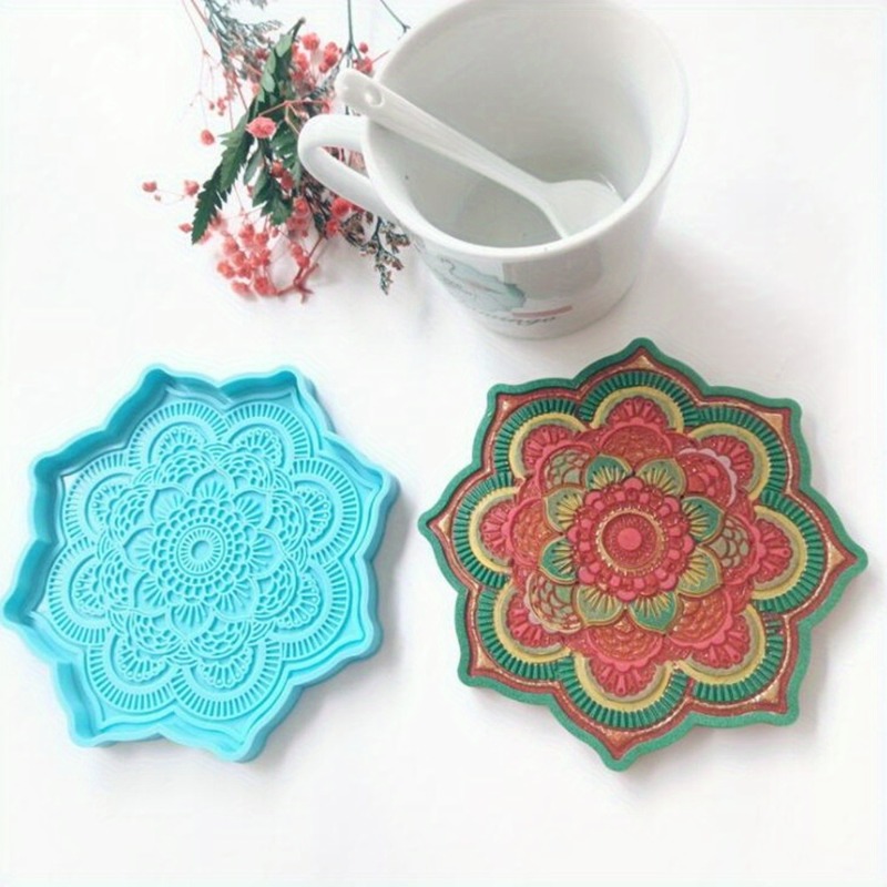 Mandala Coaster Silicone Mold  - Silicone Mold Tray 评论和价格