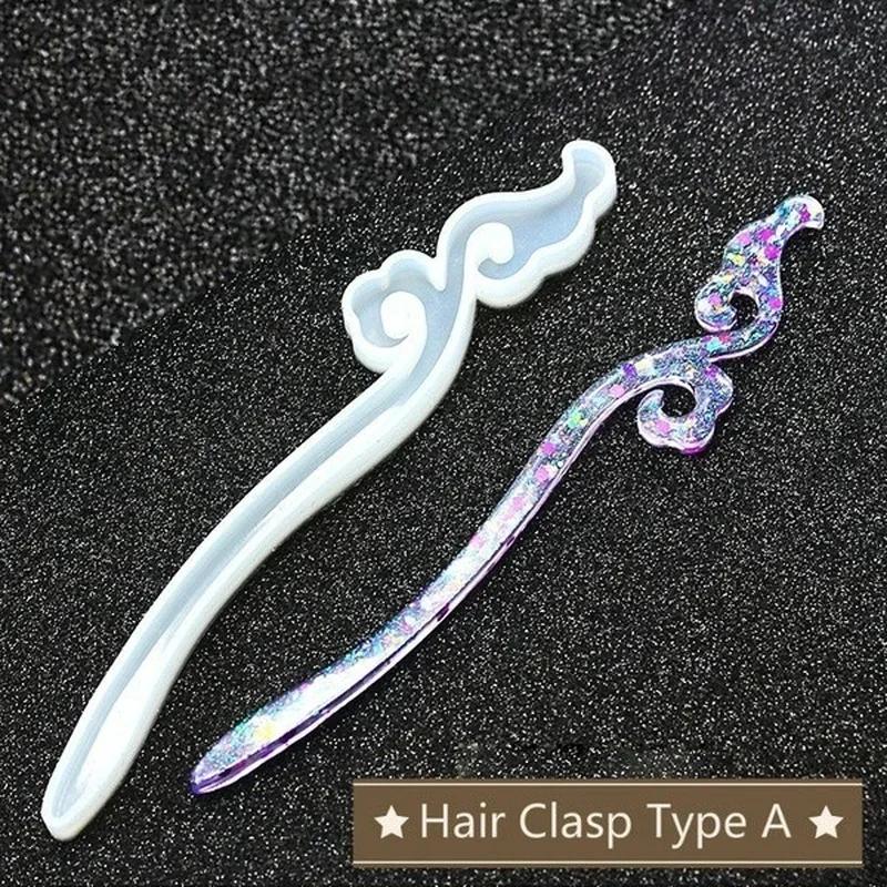 New Transparent Hairpin Silico - Resin Craft Material 评论和价格