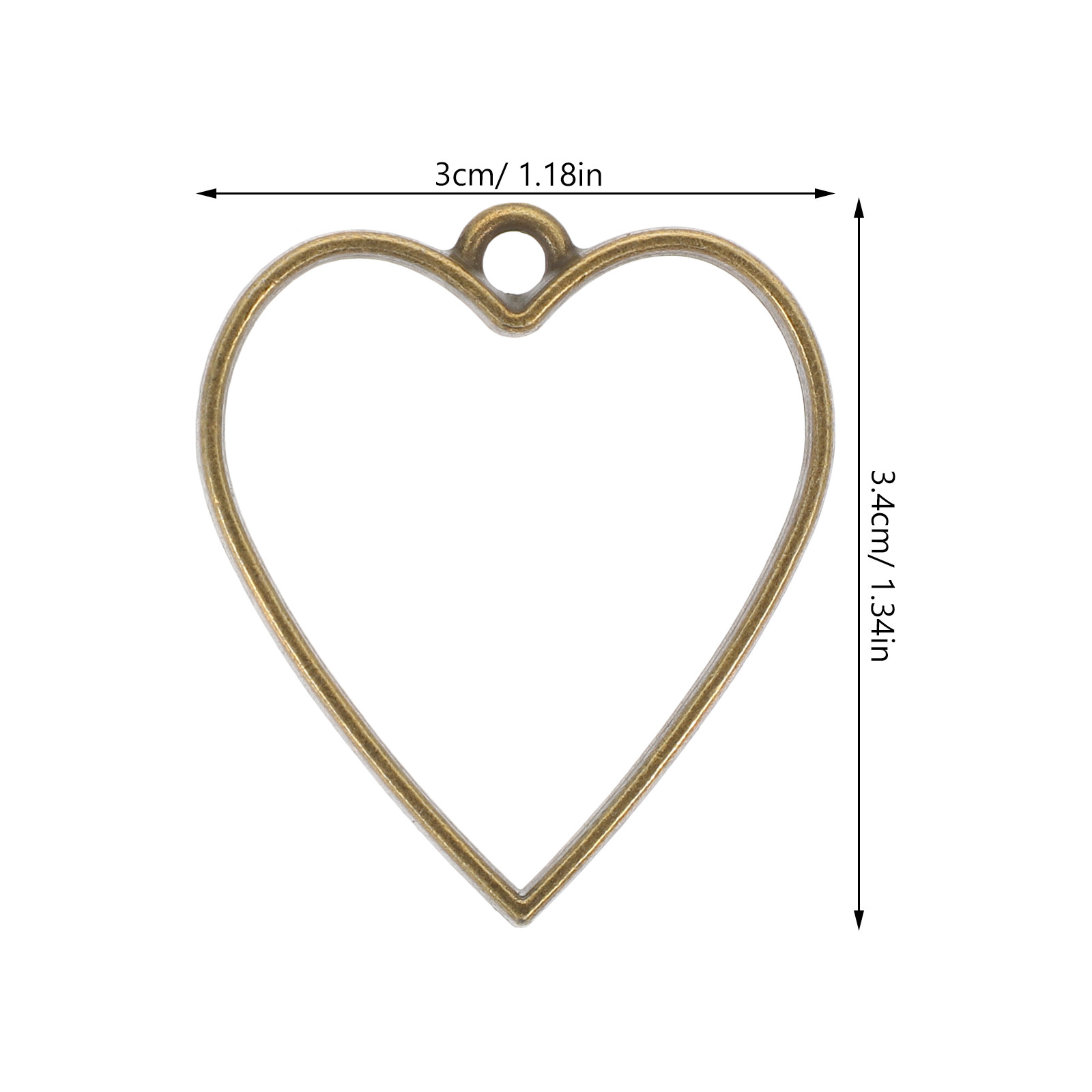 50Pcs DIY Resin Jewelry Bezels - Bezels Set Pendant 评论和价格