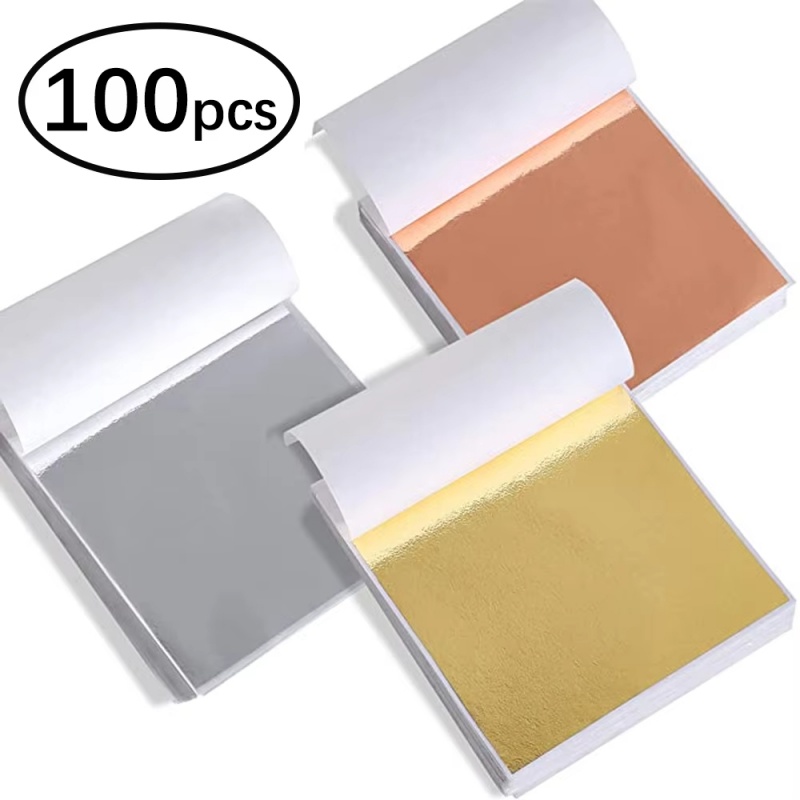 100pcs Imitation Gold Sliver C - Gold Foil Flakes 评论和价格