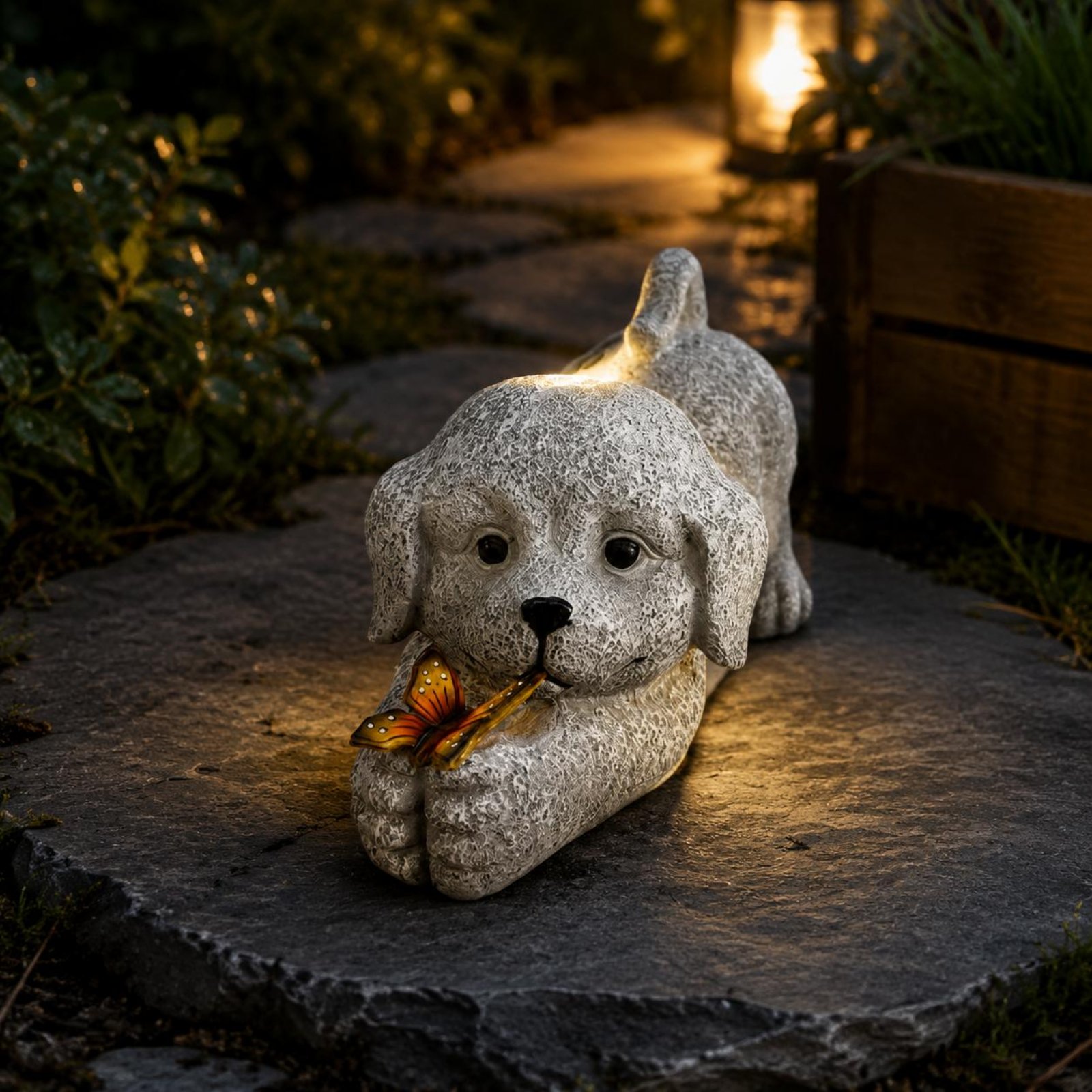 Solar Dog Statue Resin Craft S - Crafting Resin 评论和价格