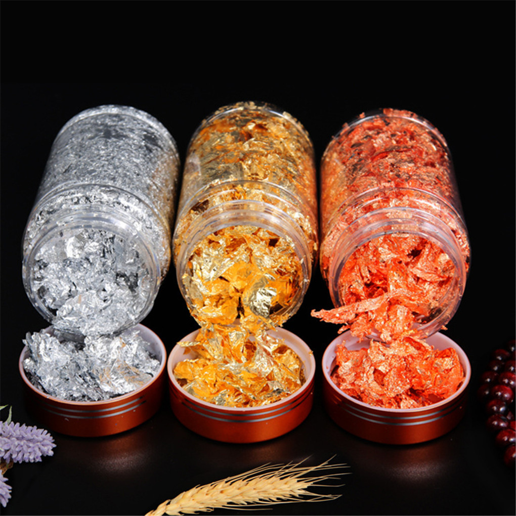 Shiny Genuine Gold Leaf Schabi - Gold Foil Flakes 评论和价格