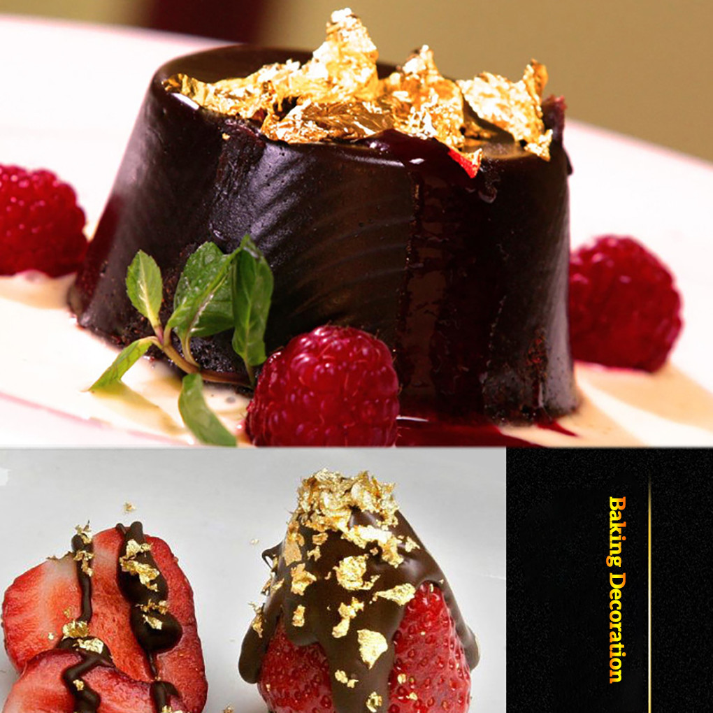 Shiny Genuine Gold Leaf Schabi - Gold Foil Flakes 评论和价格