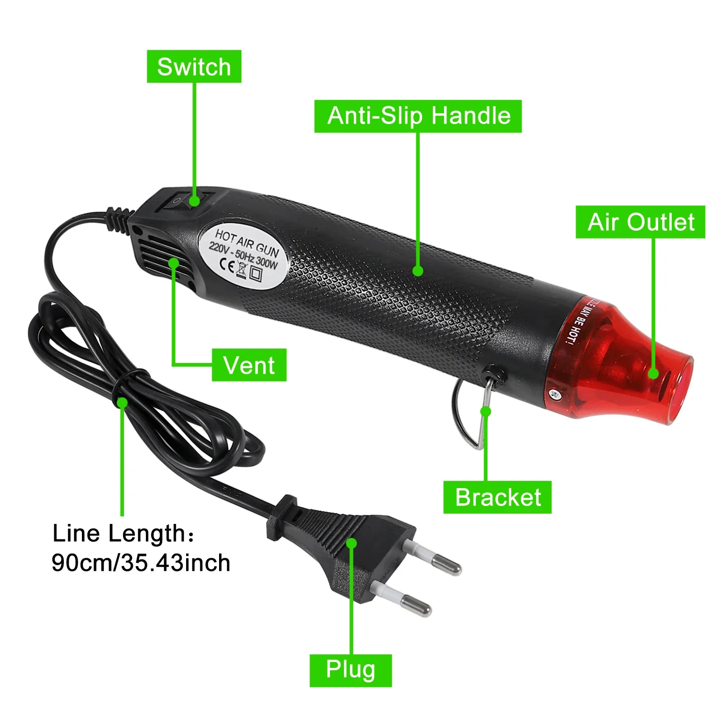 656/1060pcs Heat Shrink Tube W - Heat Gun Small 评论和价格